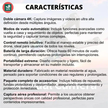 DRON 4K ULTRA + REGALOS EXCLUSIVOS 🎁