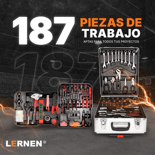 Caja herramientas 187 piezas maletin